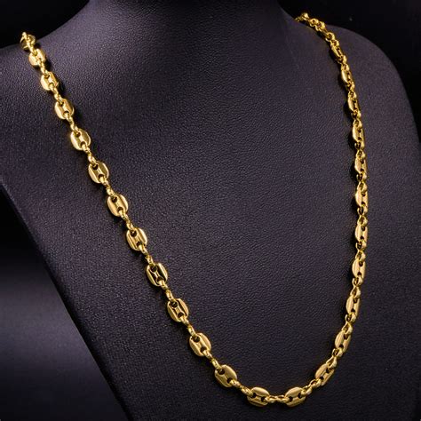 cadenas gucci de oro|Collar de cadena Gucci Interlocking de 18 ct.